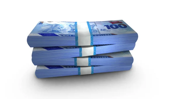 Trinidad ve Tobago 'nun 3 boyutlu çizimi. 100 dolarlık banknotlar arka planda duruyor.