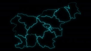 Slovenya 'nın İstatistik Bölgeleriyle Animasyon Haritası