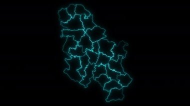 Sırbistan 'ın Dağıtımlarla Animasyon Haritası