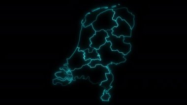 Hollanda 'nın taşralı Animasyon Ana Hattı Haritası