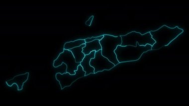 Belediyelerle Doğu Timor Animasyon Haritası