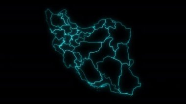 İl İle İran 'ın Canlandırılmış Taslak Haritası