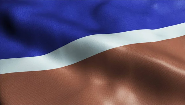Illustrazione Una Bandiera Estone Della Città Kivioli — Foto Stock