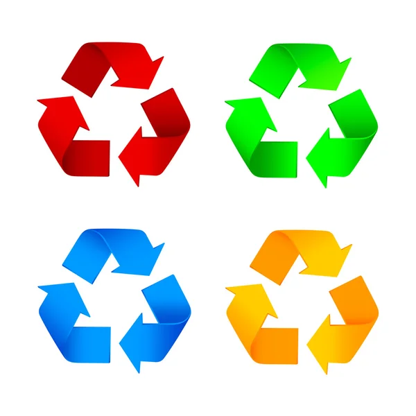 Recycler le symbole isolé sur fond blanc — Image vectorielle