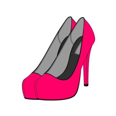vektör kadın ayakkabı