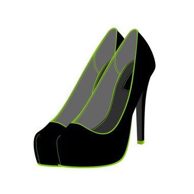vektör kadın ayakkabı