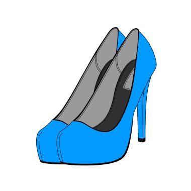 vektör kadın ayakkabı