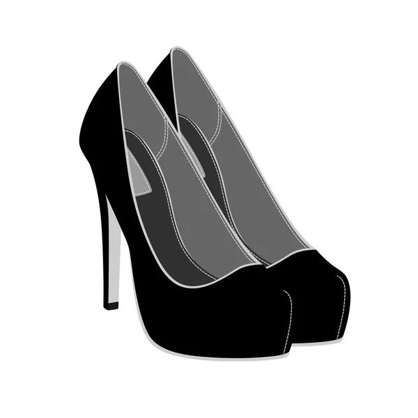 Zapatos femeninos en vector — Archivo Imágenes Vectoriales