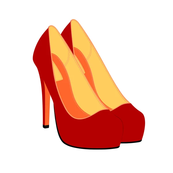Kvinnliga skor i vector — Stock vektor