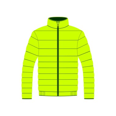 Beyaz arka plan üzerinde vektör ceket