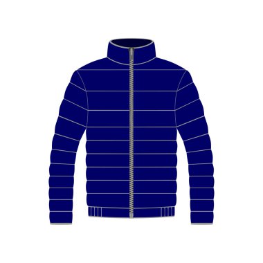 Beyaz arka plan üzerinde vektör ceket