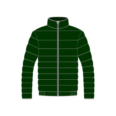 Beyaz arka plan üzerinde vektör ceket