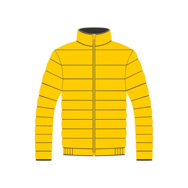 Beyaz arka plan üzerinde vektör ceket