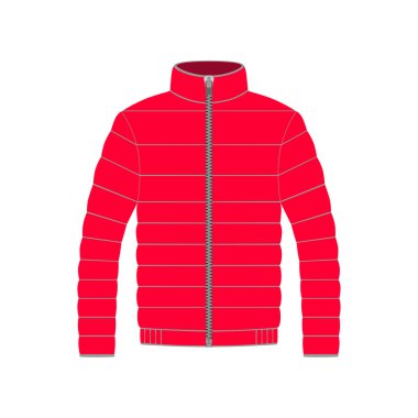 Beyaz arka plan üzerinde vektör ceket