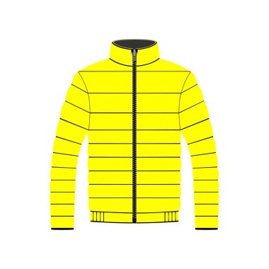 Beyaz arka plan üzerinde vektör ceket