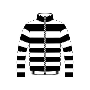 Beyaz arka plan üzerinde vektör ceket