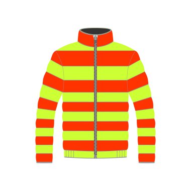 Beyaz arka plan üzerinde vektör ceket