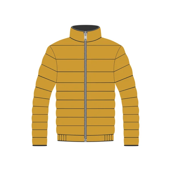 Chaqueta en vector sobre fondo blanco — Vector de stock