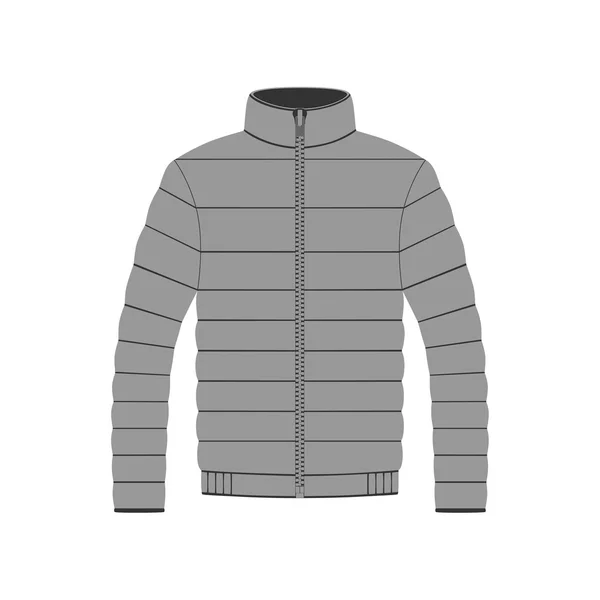 Chaqueta en vector sobre fondo blanco — Vector de stock