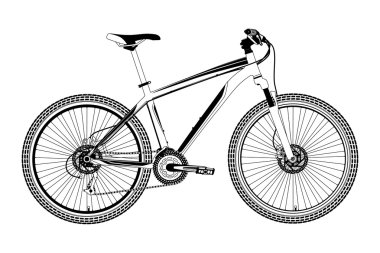 dağ bisikleti vektör