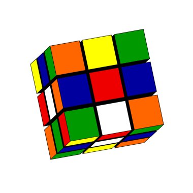 Rubik küpü vektör