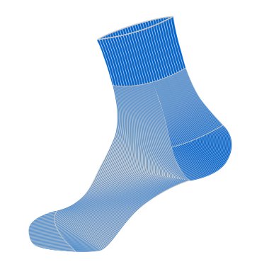 Beyaz arka plan üzerinde vektör çorap