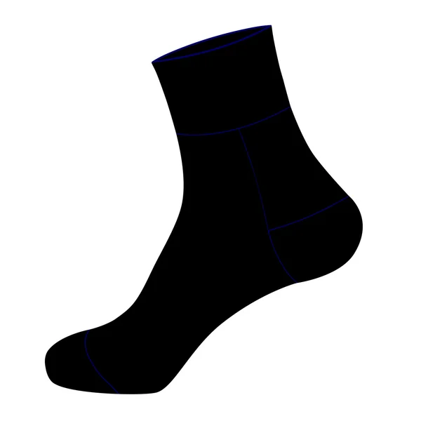 Calcetines en vector sobre fondo blanco — Vector de stock