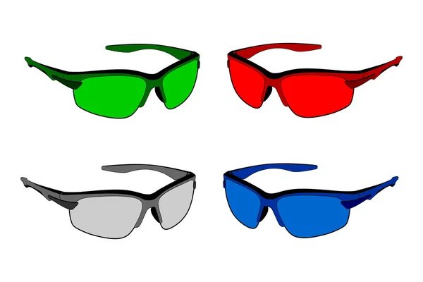Sports glasses in vector — Stock Vector