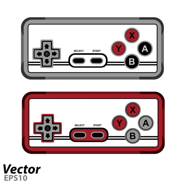 Juego Joystick Vector Gamepad Para Una Nueva Generación Ilustración Vectores — Archivo Imágenes Vectoriales