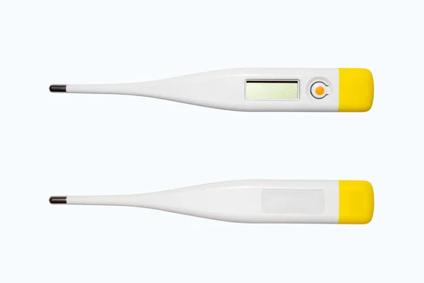 Электронный Термометр Измерения Температуры Тела Электронный Термометр Белом Фоне — стоковое фото
