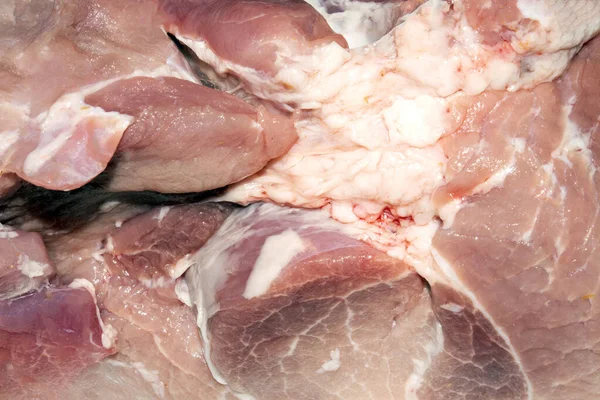 Carne Crua Porco Textura Carne Porco Vista Superior Carne Fundo — Fotografia de Stock