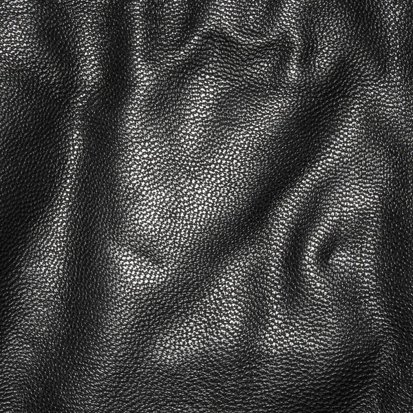 Black leather texture.Black leather background.Black leather with pleats.