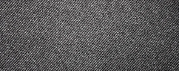 深色灰色织物的质地呈条纹状 密度高的灰色织物的背景 — 图库照片