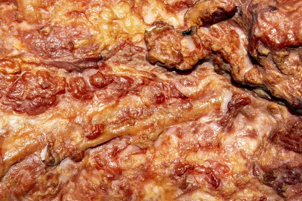 Rökt Fläskkött För Ärtsoppa Rökta Fläskband Köttbakgrund Rökt Kött Konsistens — Stockfoto