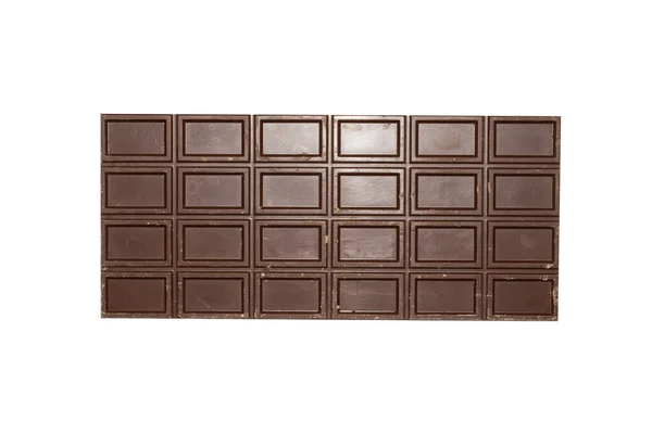Sütlü Çikolata Beyaz Arka Planda Izole Edilmiş Süt Çikolatası Üst — Stok fotoğraf
