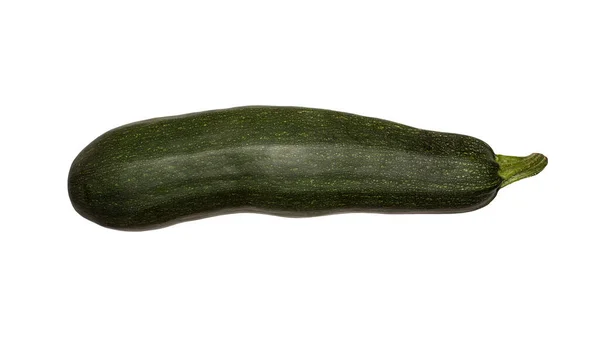 Zucchine Strisce Isolate Fondo Bianco Zucchine Sullo Sfondo — Foto Stock