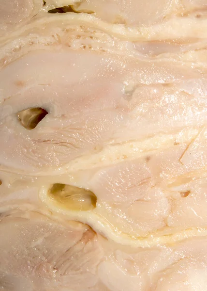 Varkensvlees Van Een Vogel Achtergrond Varkensvlees Van Kippenborst Kippengehaktbrood — Stockfoto