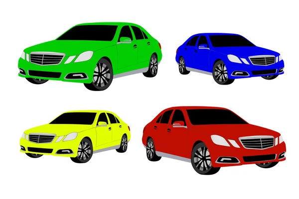 Αυτοκίνητα χρώμα — Διανυσματικό Αρχείο