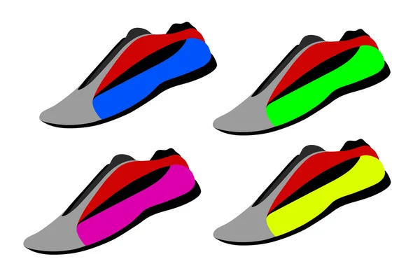 Zapatillas deportivas — Vector de stock