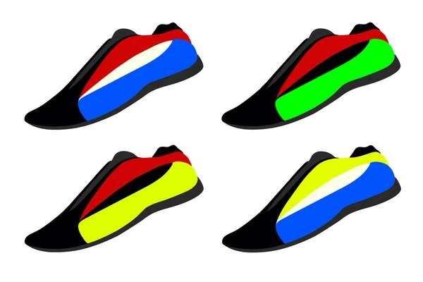 Zapatillas deportivas — Vector de stock
