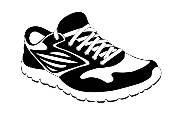 Zapatillas deportivas marrón — Vector de stock