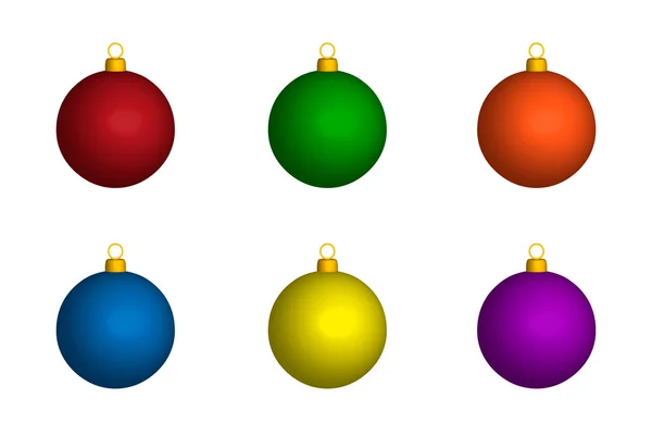 Nový rok vánoční koule — Stockový vektor