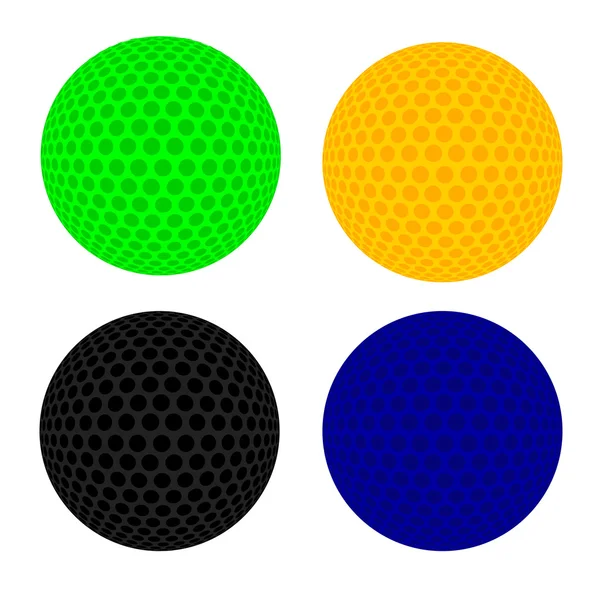 Gekleurde bollen in vector — Stockvector