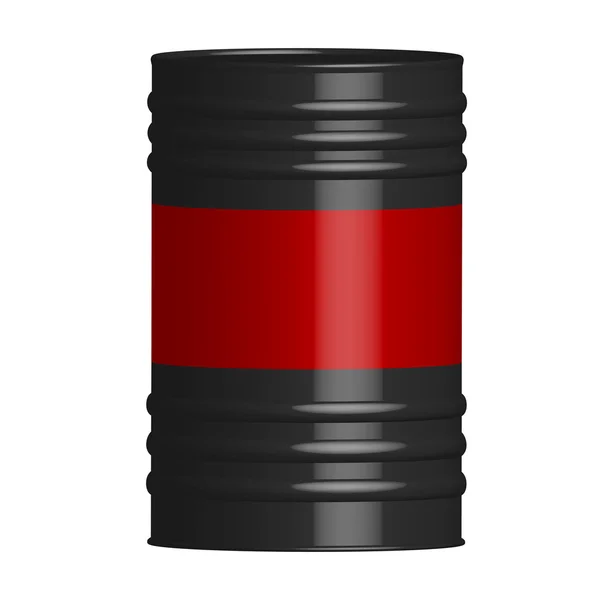 Steel barrel in the vector — Stock Vector