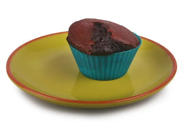 Tmavý čokoládový muffin — Stock fotografie