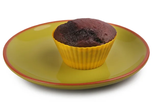 Tmavý čokoládový muffin — Stock fotografie