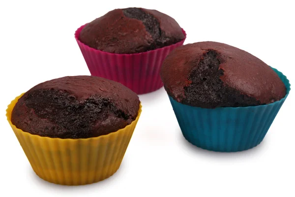 Koyu çikolata muffins — Stok fotoğraf