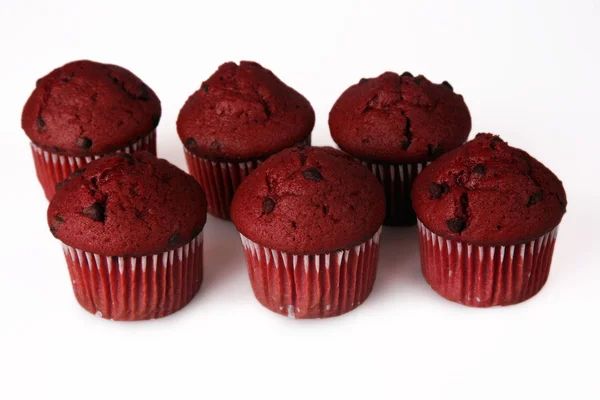 Red Velvet Muffins — 图库照片