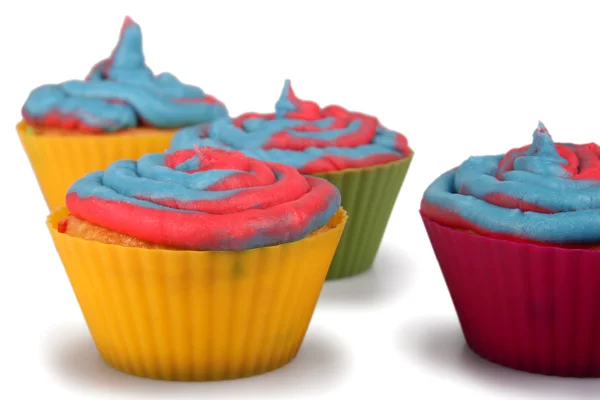 Cotton Candy Cupcakes — Stock Photo, Image