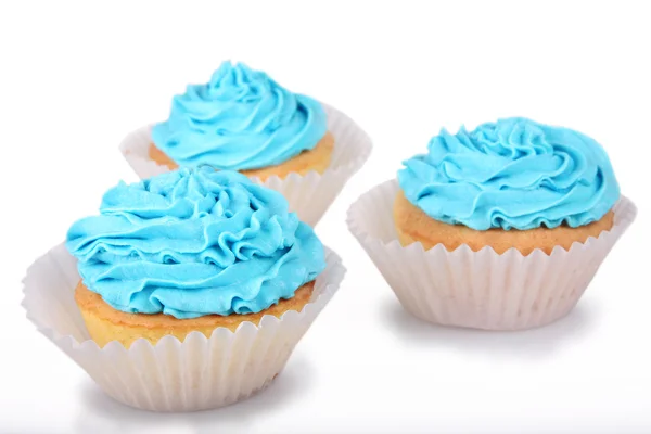Голубые кексы — стоковое фото